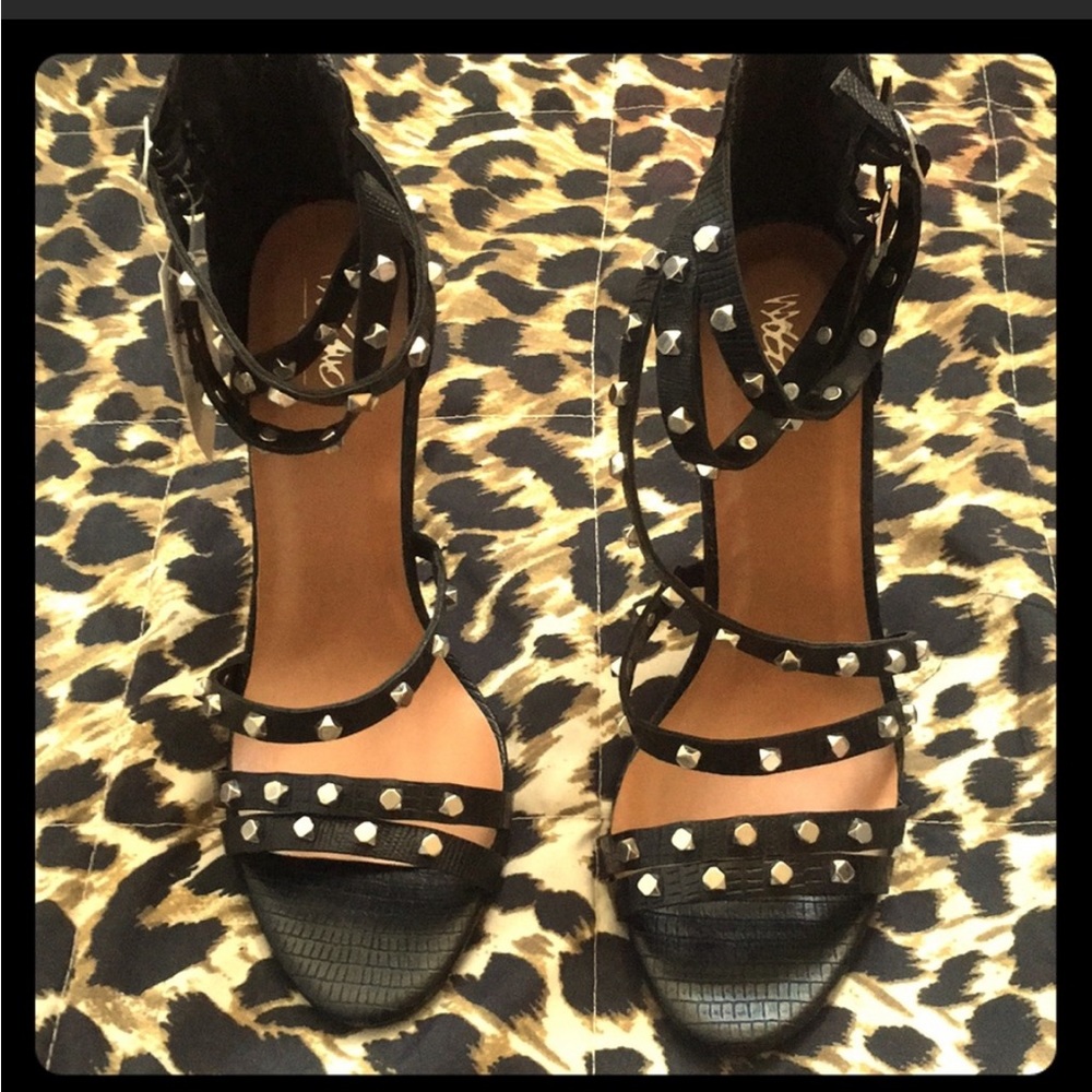 Black Studded Heels